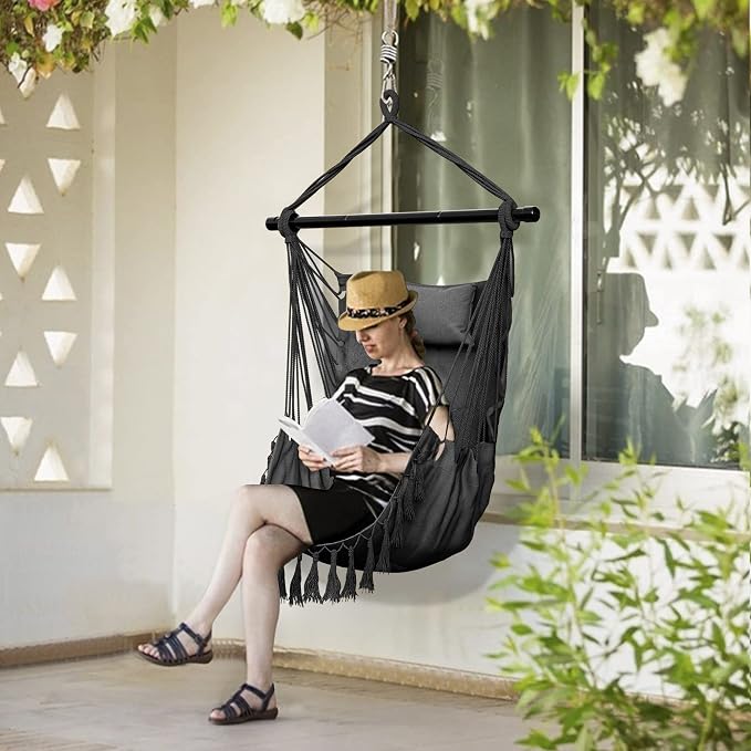 Giantex Hanging Chair Hammock Swing Chair - - Image 9
