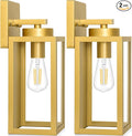 BesLowe 2-Pack Outdoor Wall Light Fixtures, Exterior Waterproof Wall Lanterns by BringYouBrightFuture
