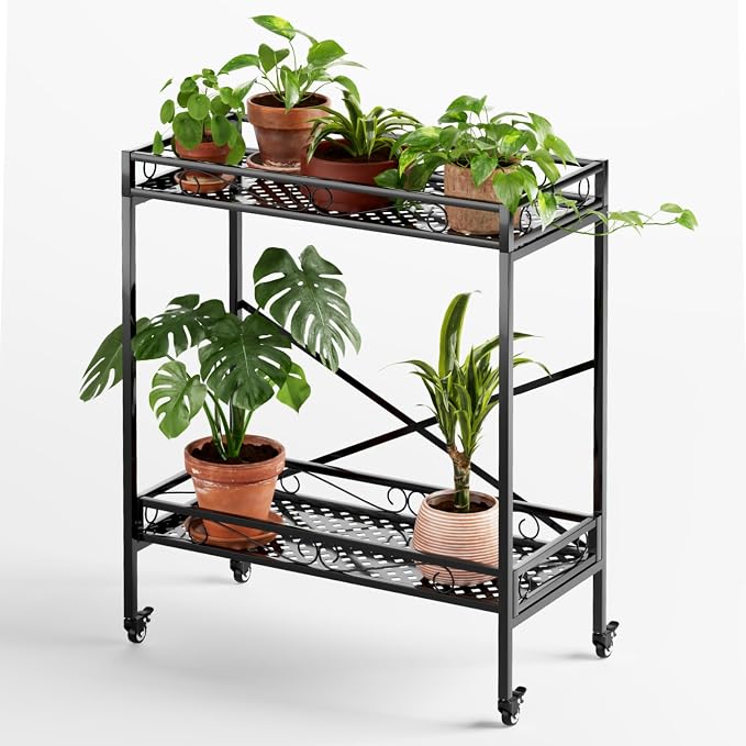 Zhongma 2 Tier Sturdy Metal Plant Stand - Image 3