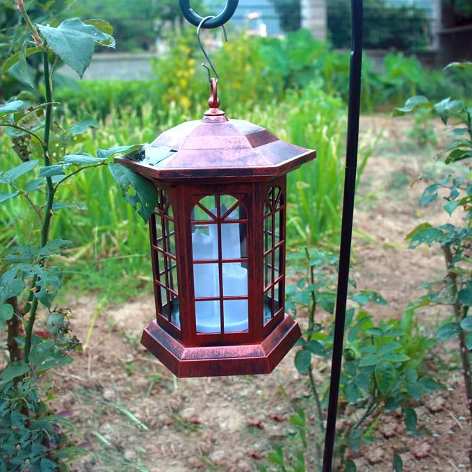 Solar Outdoor Waterproof Hanging Lantern, Yard Decorative Solar Lights PVC - Image 3