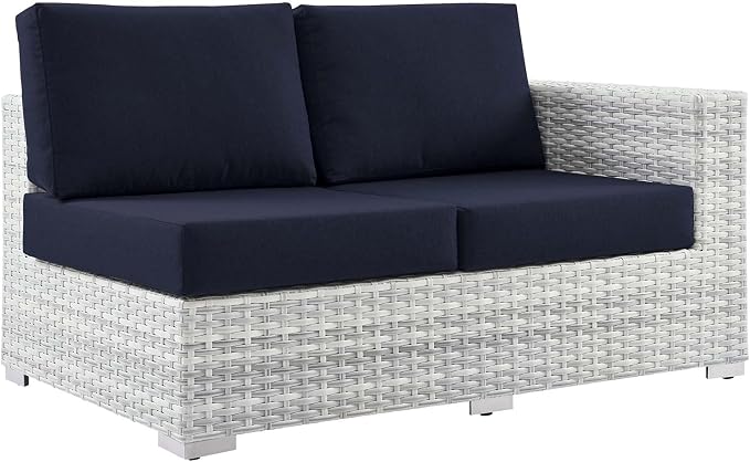 Modway EEI-4302-LGR-NAV Right-Arm Loveseat, Light Gray Navy - Image 2