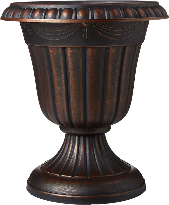 Arcadia Garden Products PL00CP Classic Traditional Plastic Urn Planter by Unknown