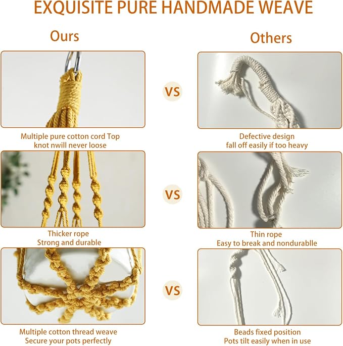 Artilady Boho Macrame Plant Hangers - Image 6