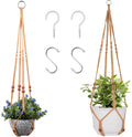 Macrame Plant Hanger for 5 to 10 Inch Plant Pots, Hanging Planter Basket Holder by RIFNY