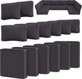 14 Pcs Outdoor Cushion Slipcovers Outdoor Patio Cushion Covers Replacement by Snubbull