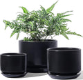 LE TAUCI Ceramic Plant Pots, 4.3+5.3+6.8 inch, Planters by LETAUCI