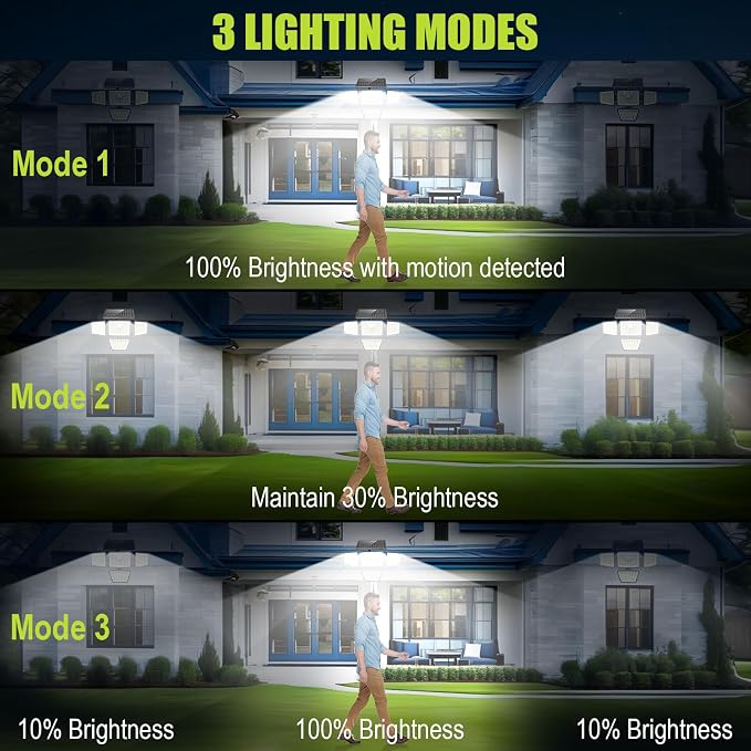 3000LM Solar Lights Outdoor - Image 6