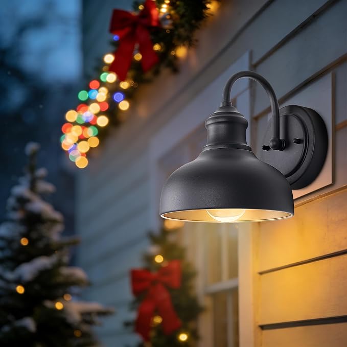Black Outdoor Gooseneck Lighting - Image 9