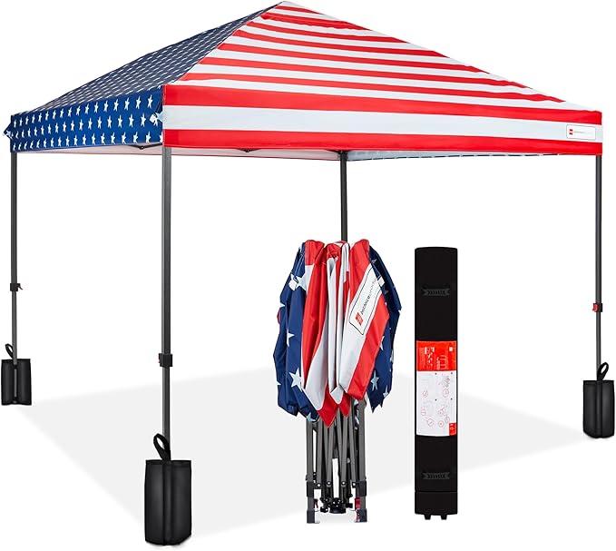 Best Choice Products 10x10ft Pop Up Canopy Tent, Outdoor Shade, 1 Person 1 by BestChoiceProducts