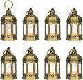8Pcs 5-inch Mini Lanterns Centerpieces by LLQ-LuckLifeQuality
