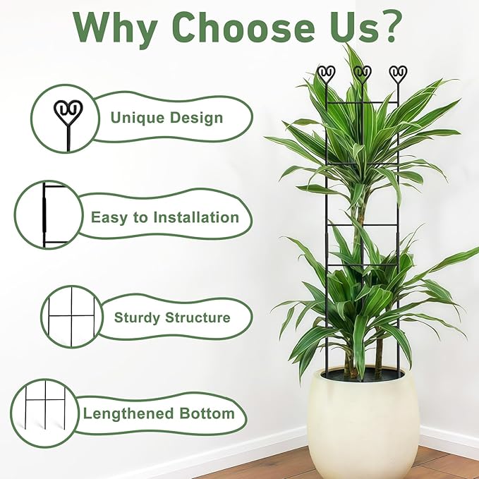 32in Large Indoor Plant Trellis - Image 4