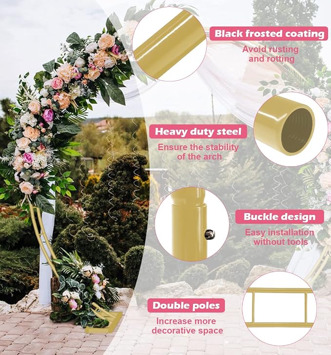 Queension Extra Large Wedding Arch - Image 2