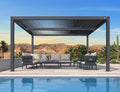 PURPLE LEAF Louvered Pergola 94AS 10' x 14' Outdoor Aluminum Pergola by PURPLELEAF