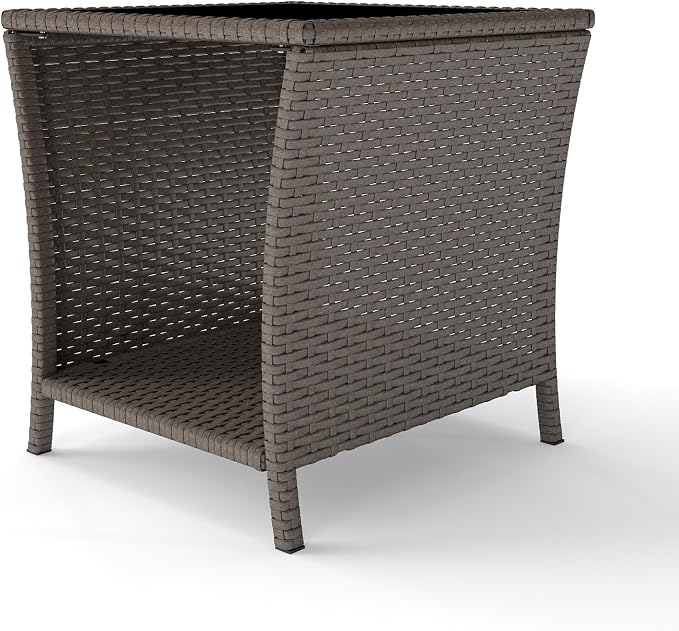 Kinfant Rattan Patio Side Table - Image 9