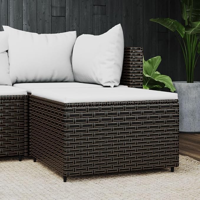 vidaXL Brown Patio Footrests - Image 2