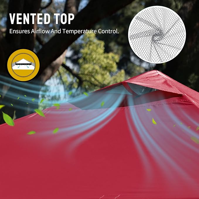 CROWN SHADES 12x12 Pop Up Canopy Outside Canopy, Patented One Push Tent Canopy - Image 5