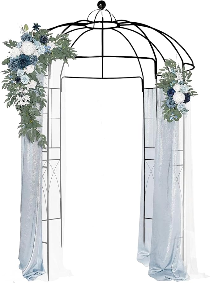 Garden Arbor, 9FT Metal Garden Arch by Unknown