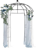 Garden Arbor, 9FT Metal Garden Arch by Unknown