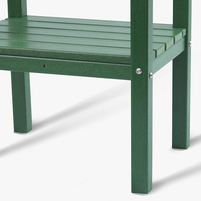 WestinTrends Malibu 36" Outdoor Adirondack HDPE 2-Tier Patio Side Table - Image 8