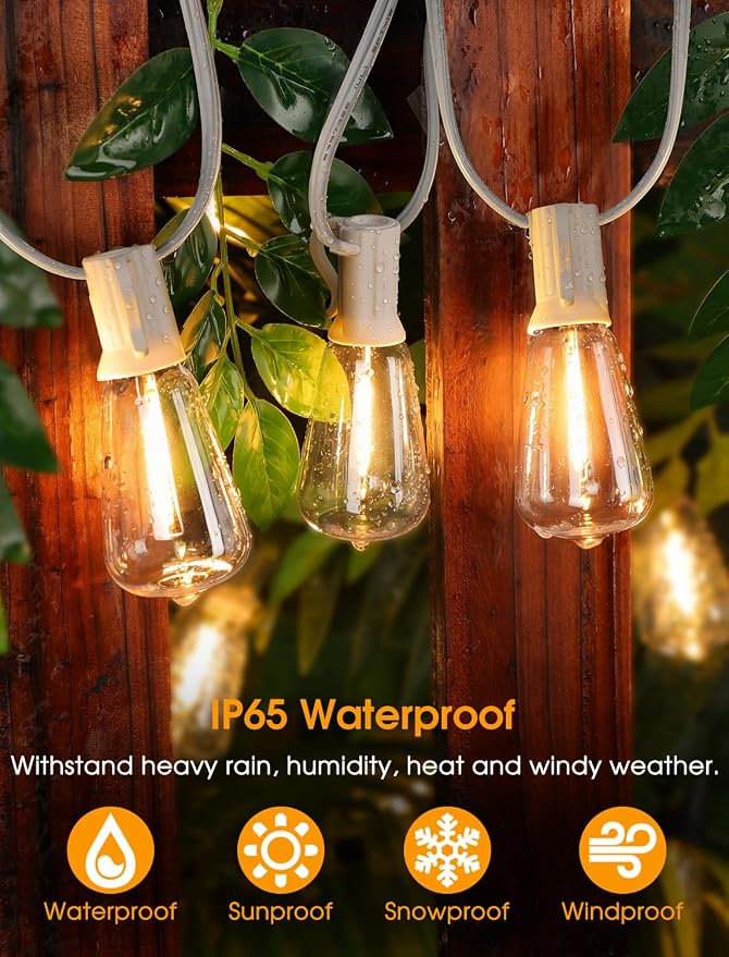 75FT Outdoor String Lights, Patio Lights - Image 4
