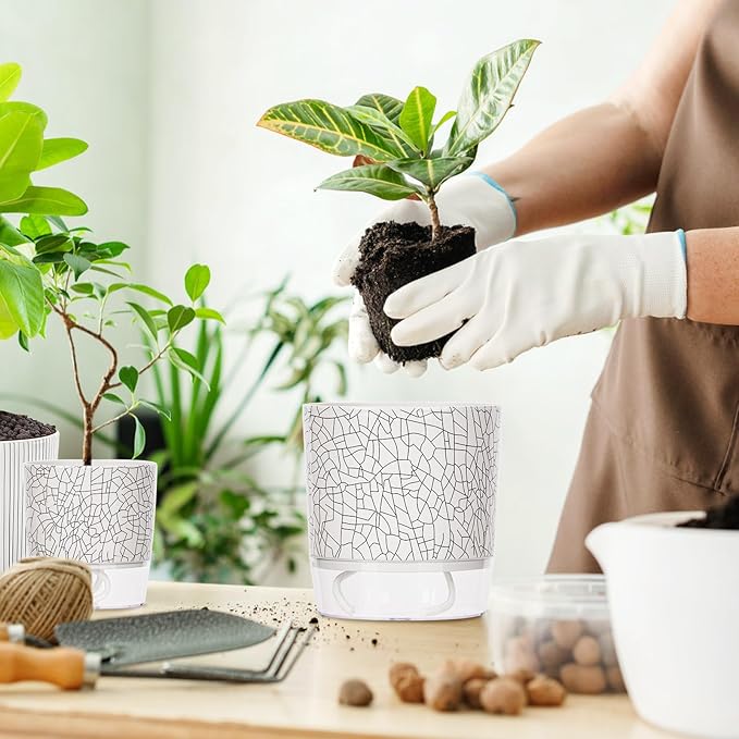 4 Pack Self Watering Pots for Indoor Plants, Plant Pots for African Violet - Image 4