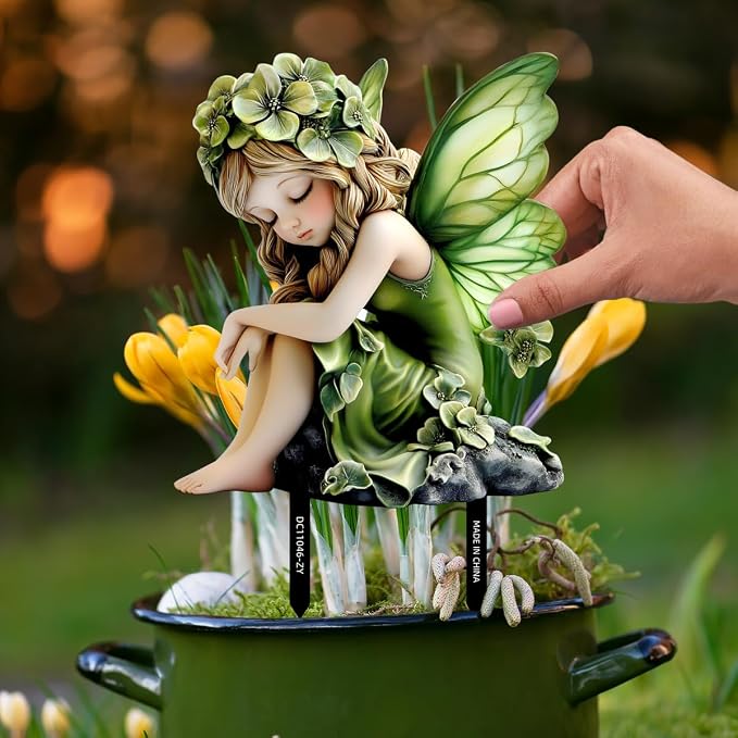 Fairy Garden Stake Decor, Acrylic 2D Garden Fairy Decoration, Fairy Garden - Image 4
