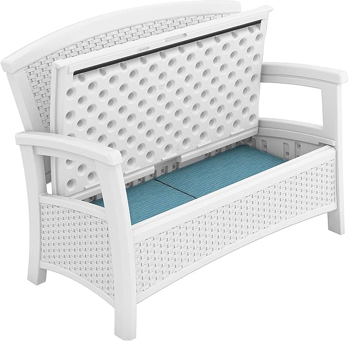 Suncast Elements Stylish Lightweight Loveseat Outdoor Seating - Image 5