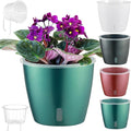 Self-Watering Pots for Indoor Plants, Small African Violet Pots by KvyusFlourish