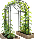Garden Trellis Arch 7FT Tall – Plastic Coated Metal Arch Trellis by GardenArchTrellisforPlants