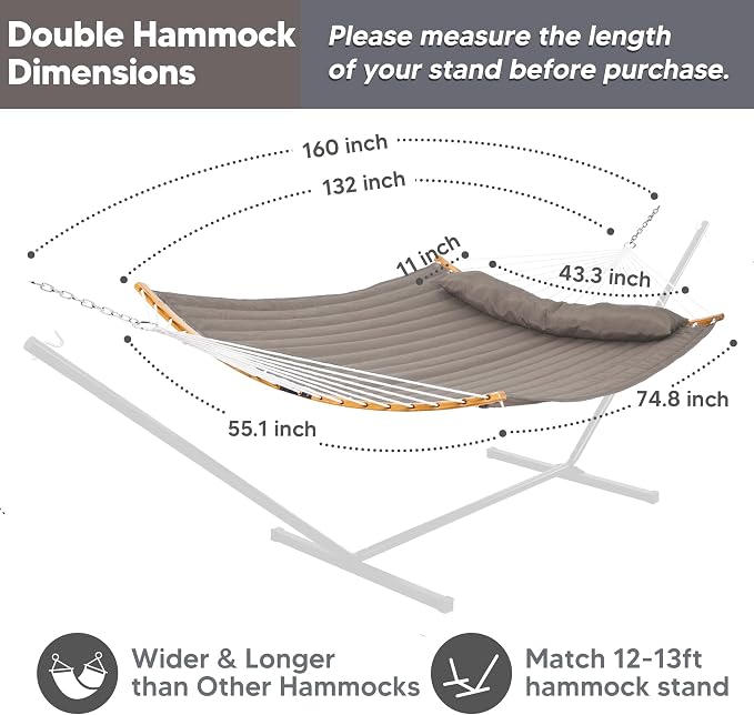 SUNCREAT Hammocks Portable Double Hammock - Image 3