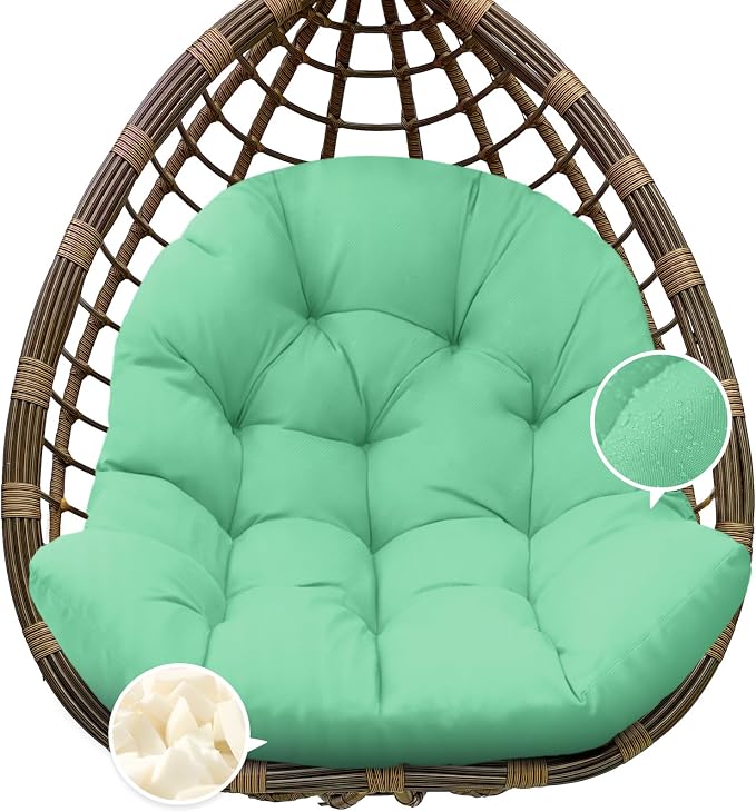 Egg Chair Cushion Replacement, Waterproof Outdoor Hanging Egg Chair Cushion by Tycdiose