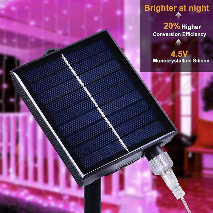 300LED Solar Curtain Lights - Image 3