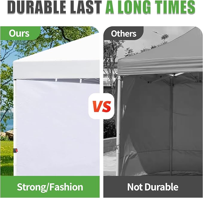 Canopy Sidewalls for 10x10 Pop Up Canopy 99% UV Protection, Waterproof - Image 4