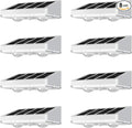 NIORSUN Solar Fence Lights, 8 Pack Solars Deck Light, Warm White Color by NIORSUN