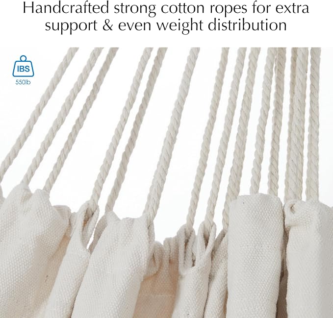 PNAEUT Hammock Chair Hanging Rope Swing - Image 3