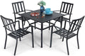 PHI VILLA 5 Piece Outdoor Dining Table Set by PHIVILLAThepioneerofcomfortablehouseholdsupplies