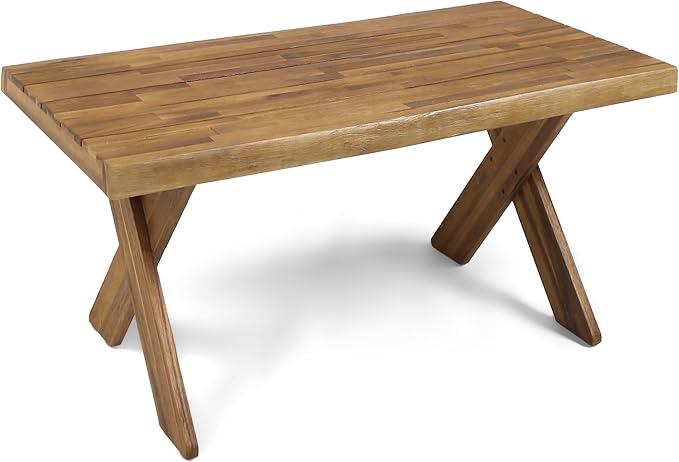 Christopher Knight Home Irene Outdoor Acacia Wood Coffee Table, Sandblast Teak by ChristopherKnightHome