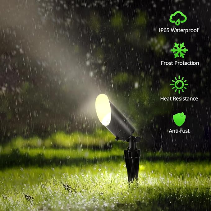 wowlite Landscape Spotlights Outdoor, 12V Low Voltage Landscape Lighting Fixture - Image 3
