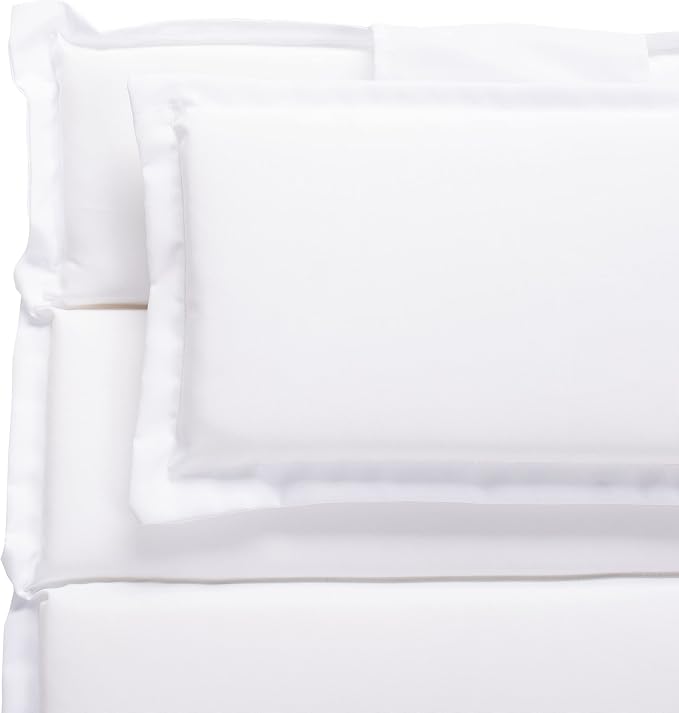 SAFAVIEH Outdoor Collection Colley Natural Wicker/White Cushion Adjustable - Image 6