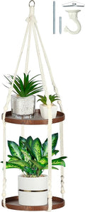 2 Tier Macrame Plant Hanger | Plant Hanger Indoor, Hanging Planter | Hanging by Shineloha