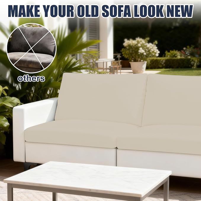 Patio Stretch Cushion Covers, Chair Cushion Covers& Sofa Replacement Slipcovers - Image 5