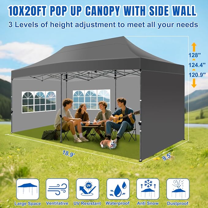 Yesker 10x20 Pop Up Canopy Tent - Image 2
