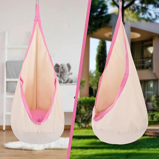 YAERSI Kids Pod Swing Seat Cotton Child Hammock Chair - Image 7