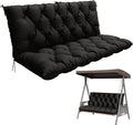 Porch Swing Cushion with Backrest, Waterproof Bench Cushion by Pakunoda