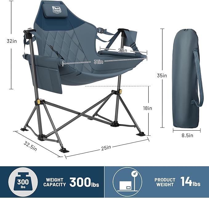 TIMBER RIDGE Hammock Camping Chair - Image 3