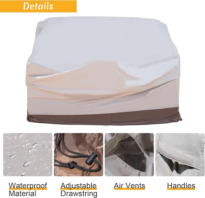 ovios Patio Furniture Covers, Outdoor Waterproof Cover - Image 4