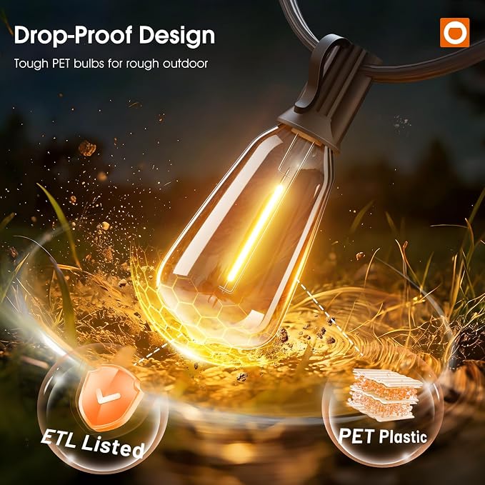 addlon 200FT Outdoor String Lights - Image 4