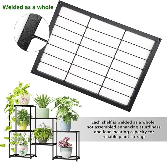 Metal Plant Stand Indoor Metal Plant Stands Outdoor Tiered Plant Shelf - Image 2