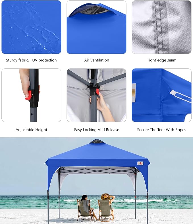 ABCCANOPY Outdoor Pop up Canopy Tent, 8x8 Instant Portable Canopy - Image 3