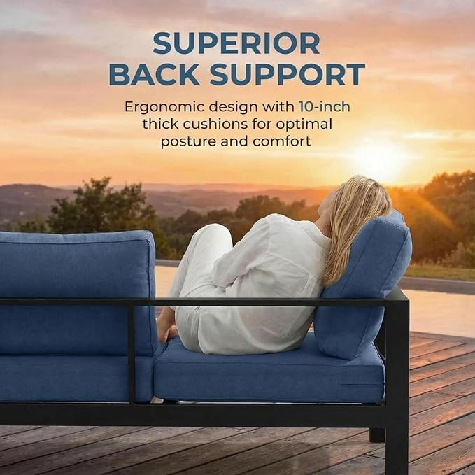 Solaste Aluminum Patio Furniture Set - Image 6